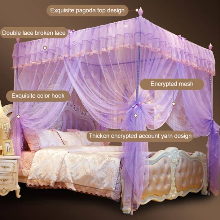 TBD049780510A_2.jpg Dreitüriges, bodenstehendes Moskitonetz aus Edelstahl mit Verschlüsselung im Palaststil – Bild 3