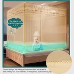 Haushaltsfreie Installation, verdickte Verschlüsselung, staubdichtes Moskitonetz, 120x200 cm Full Bottom, 150x200 cm Full Bottom, 180x200 cm Full Bottom, 180x220 cm Full Bottom, 200x220 cm Full Bottom, 120x200 cm Bed Back – Bild 5