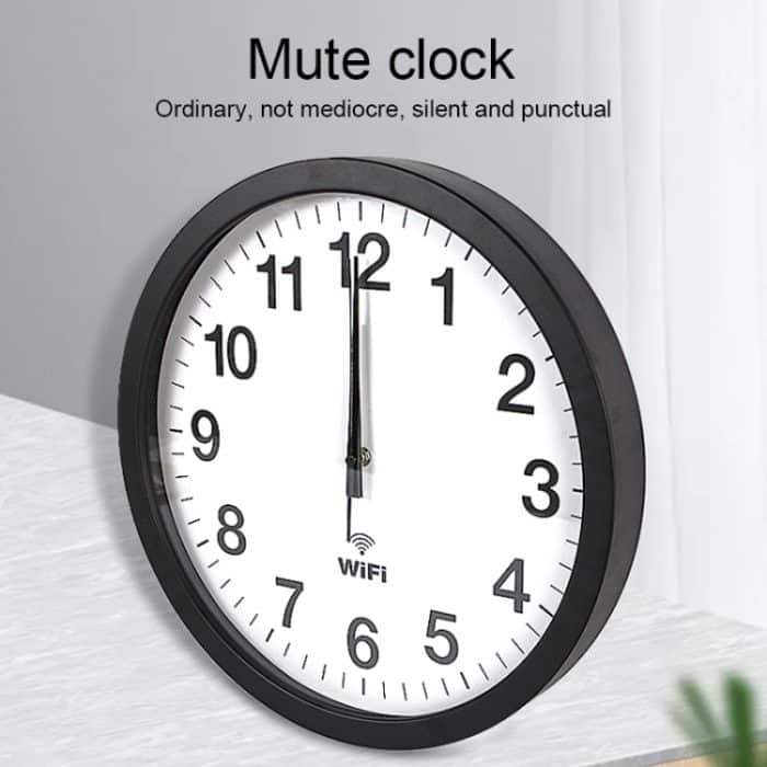 Intelligente Netzwerk-automatische Zeitsynchronisation, WLAN-Wanduhr, moderne, minimalistische, leise Wohnzimmeruhr, 12 inch, 14 inch, 16 inch – Bild 7