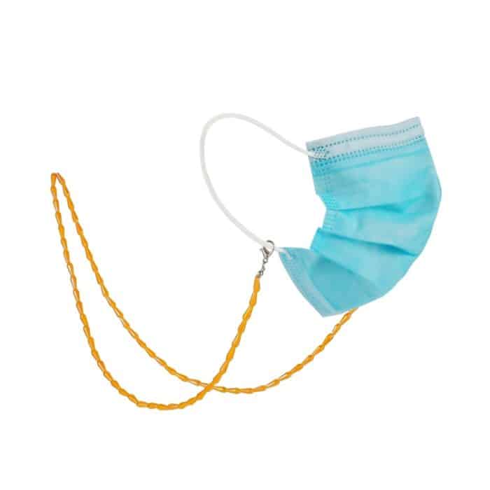 2 Stück Tropfen-Stil, facettierte Kristall-Masken-Lanyard-Halskette, Brillenkette – Bild 1