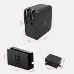 Multifunktionsprojektion und Lade-AC-Adapter-Basis, unterstützt Android/PC/Lite für Switch, Black+US Plug, Black+EU Plug, Black+UK Plug – Bild 5