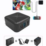 Multifunktionsprojektion und Lade-AC-Adapter-Basis, unterstützt Android/PC/Lite für Switch, Black+US Plug, Black+EU Plug, Black+UK Plug – Bild 8