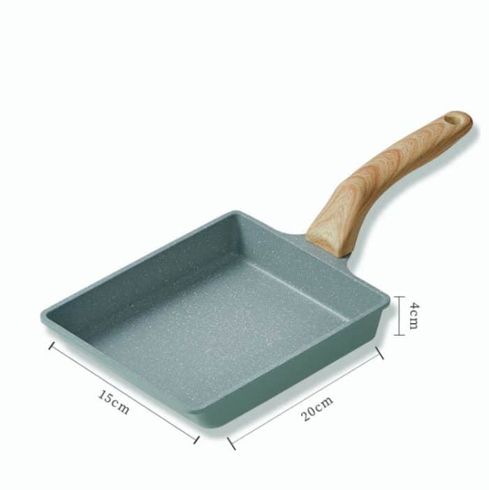 Tamagoyaki Mini Antihaft-Pfanne Frühstückspfanne mit flachem Boden, Long-shaped, Square – Bild 3