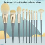 10 Teile/satz Make-Up Pinsel Mais Seide Faser Haar Lose Puder Pinsel Gesicht Und Augen Make-Up Pinsel – Bild 3