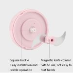 Elektrischer USB-wiederaufladbarer Knoblauch-Mischstampfer, ergänzender Lebensmittelstampfer, Edelstahl-Zerkleinerungs-Knoblauchschälgerät, kabelloser Mini-Knoblauchschneider, Pink, Green, White – Bild 4