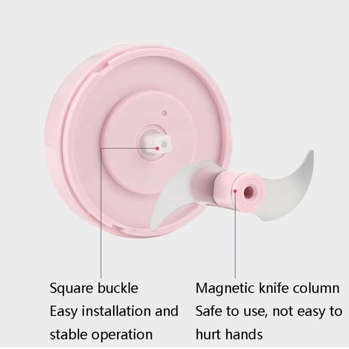 Elektrischer USB-wiederaufladbarer Knoblauch-Mischstampfer, ergänzender Lebensmittelstampfer, Edelstahl-Zerkleinerungs-Knoblauchschälgerät, kabelloser Mini-Knoblauchschneider, Pink, Green, White – Bild 4