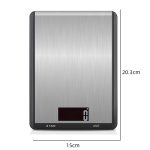 Edelstahl-Küchenwaage, Haushaltsnahrung, elektronische Waage, 5kg/1g, 10kg/1g – Bild 2