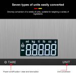 Edelstahl-Küchenwaage, Haushaltsnahrung, elektronische Waage, 5kg/1g, 10kg/1g – Bild 6