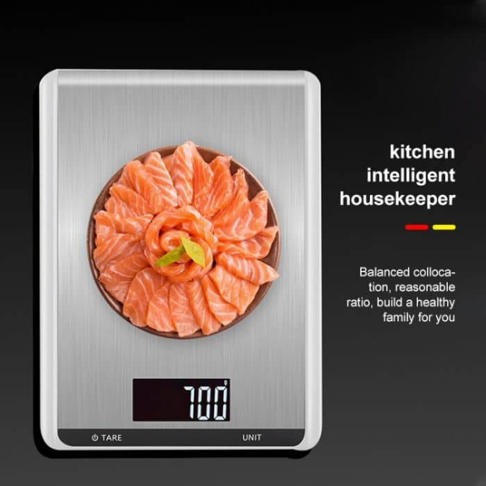 Edelstahl-Küchenwaage, Haushaltsnahrung, elektronische Waage, 5kg/1g, 10kg/1g – Bild 7