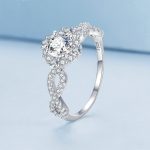Ring aus Sterlingsilber mit S925-Weißgoldbeschichtung und Zirkonia-Unendlichkeitssymbol – Bild 2