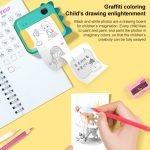 P1 No Card Sofortbildkamera für Kinder, 1200 W, vorne und hinten, Dual-Objektiv, Mini-Druck, fotografisches Digitalkamera-Spielzeug (grüner Dinosaurier), Green Dinosaur No Card, Pink Cat No Card, Green Dinosaur 16GB, Pink Cat 16GB, Green Dinosaur 32GB... – Bild 7