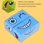 Hölzerner Kinderpuzzle-Herausforderungsstufenspielzeug-Ausdruck-Denken-Trainings-Baustein – Bild 4