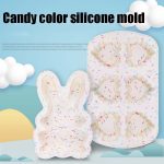 GW20035 DIY Candy Color Cartoon Silikon Kuchen Toast Eisform, 12 Inch Rectangular, 12 Inch Round, 11 Inch Round, 8 Inch Sheep, 8 Inch Bunny, 8 Inch Chicken, 6-hole Muffin Vup, 12 Inch Savarin Cake Mold – Bild 3
