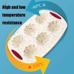 GW20035 DIY Candy Color Cartoon Silikon Kuchen Toast Eisform, 12 Inch Rectangular, 12 Inch Round, 11 Inch Round, 8 Inch Sheep, 8 Inch Bunny, 8 Inch Chicken, 6-hole Muffin Vup, 12 Inch Savarin Cake Mold – Bild 4