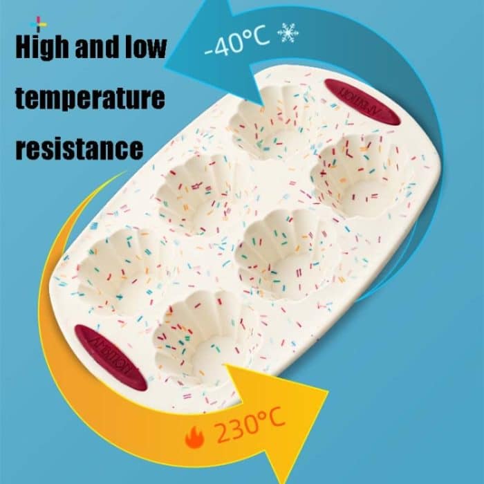 GW20035 DIY Candy Color Cartoon Silikon Kuchen Toast Eisform, 12 Inch Rectangular, 12 Inch Round, 11 Inch Round, 8 Inch Sheep, 8 Inch Bunny, 8 Inch Chicken, 6-hole Muffin Vup, 12 Inch Savarin Cake Mold – Bild 4