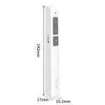 Deli 2,4 GHz Laser-Umblätterstift, wiederaufladbarer Sprachprojektorstift, 2802PL (White), 2802PL (Black), 2802L (White), 2802L (Black) – Bild 3