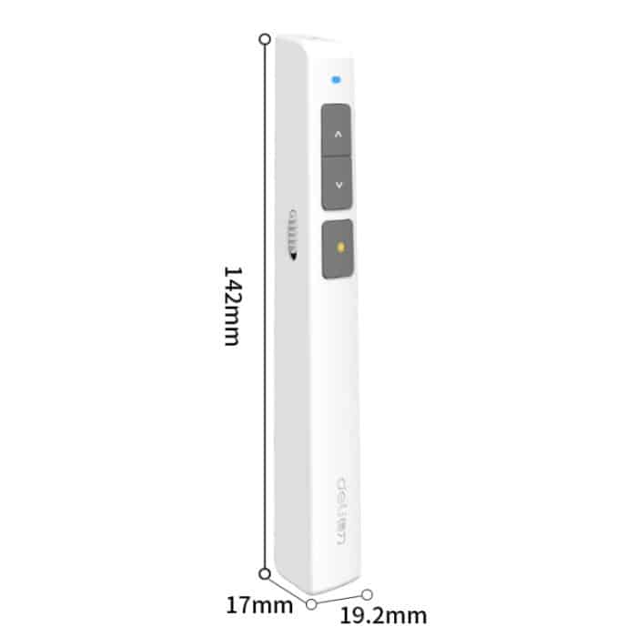 Deli 2,4 GHz Laser-Umblätterstift, wiederaufladbarer Sprachprojektorstift, 2802PL (White), 2802PL (Black), 2802L (White), 2802L (Black) – Bild 3