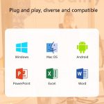 Deli 2,4 GHz Laser-Umblätterstift, wiederaufladbarer Sprachprojektorstift, 2802PL (White), 2802PL (Black), 2802L (White), 2802L (Black) – Bild 8