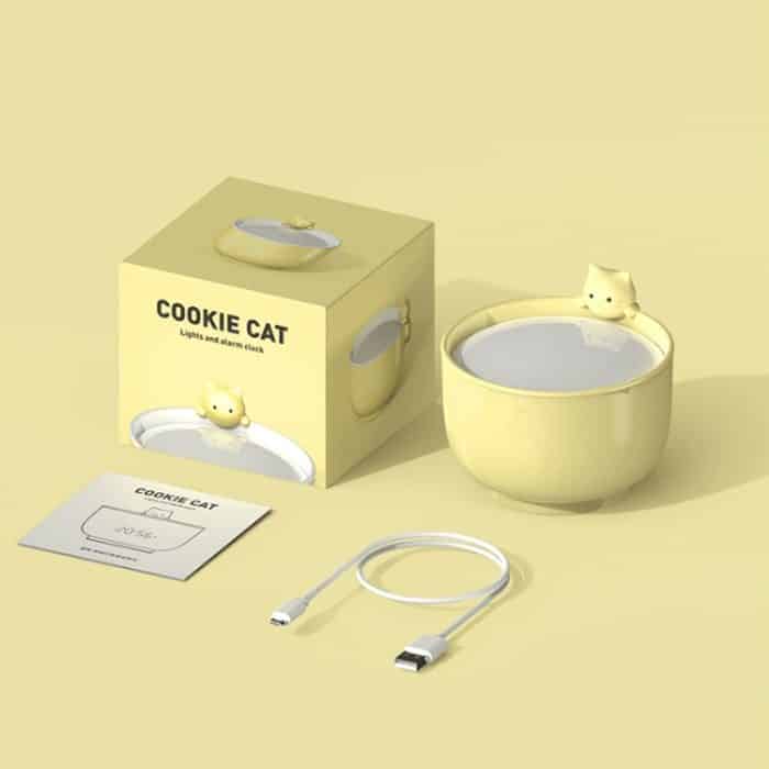 Nachtlicht mit Katzenwecker, 2 W, LED, wiederaufladbar, verstellbar, für Kinder, Schlafzimmer, Nachttischlampe – Bild 8