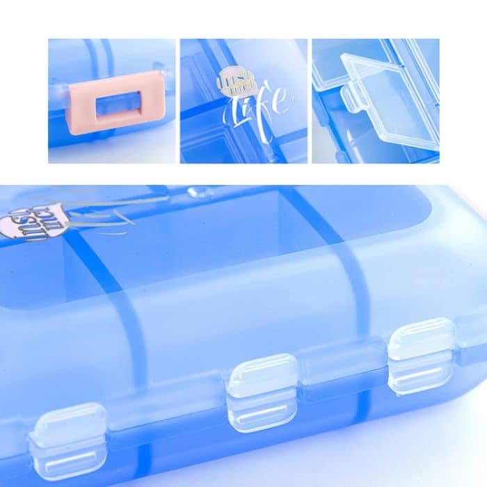 Mizi kleine Pillendose, tragbare Medikamentendosen, 10 Grid (Gray), 10 Grid (Brown), 10 Grid (Green), 10 Grid (Blue), 10 Grid (White), 10 Grid (Pink), 7 Grid (Grey), 7 Grid (Brown), 7 Grid (Green), 7 Grid (Blue), 7 Grid (Pink) – Bild 5