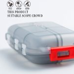 Mizi kleine Pillendose, tragbare Medikamentendosen, 10 Grid (Gray), 10 Grid (Brown), 10 Grid (Green), 10 Grid (Blue), 10 Grid (White), 10 Grid (Pink), 7 Grid (Grey), 7 Grid (Brown), 7 Grid (Green), 7 Grid (Blue), 7 Grid (Pink) – Bild 6