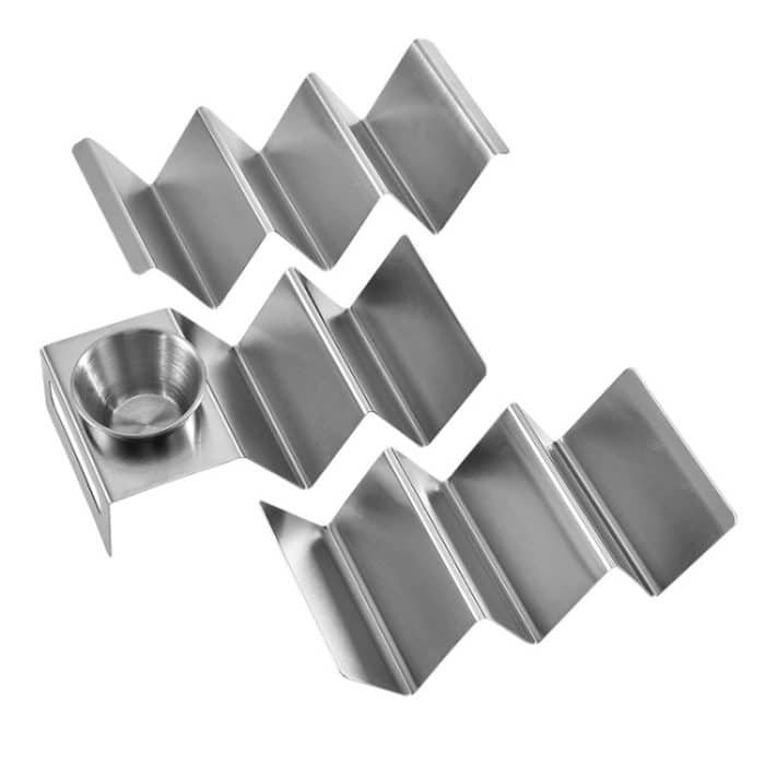 2 Stück Backen-Edelstahl-Pfannkuchenständer-Buffet-Werkzeuge, With Cup, With Handle, Without Handle – Bild 2