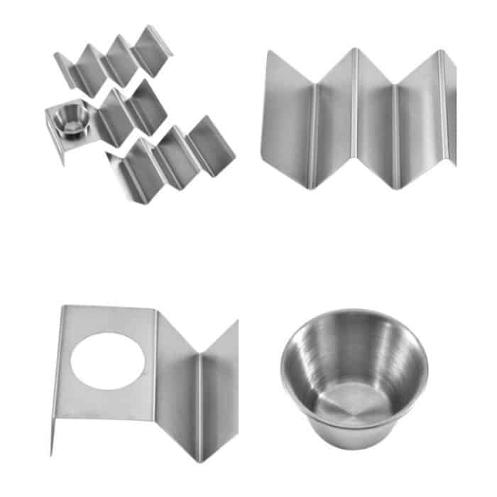 2 Stück Backen-Edelstahl-Pfannkuchenständer-Buffet-Werkzeuge, With Cup, With Handle, Without Handle – Bild 3