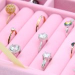 Home Glasdeckel-Flanell-Aufbewahrungs-Schmuckkästchen mit Deckel – Bild 6