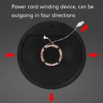 6620 12 Zoll LED Einfache Wanduhr Wohnzimmer Runde Stille Digitale Temperatur Und Luftfeuchtigkeit Elektronische Uhr, White Frame EU Plug, Black Frame EU Plug, White Frame US Plug, Black Frame US Plug – Bild 6