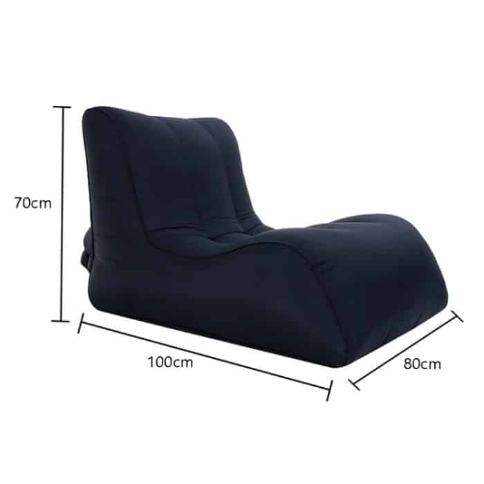 BB1803 faltbares tragbares aufblasbares Sofa, einzelner aufblasbarer Außensitz – Bild 2