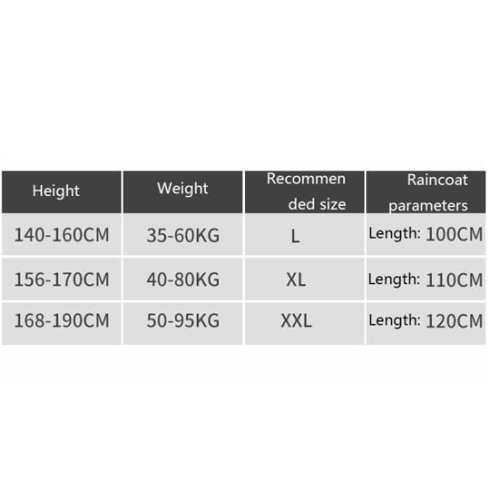 Fahrrad Single dicker Regenmantel Batterie Auto Erwachsenen Poncho, L, XL, XXL – Bild 6