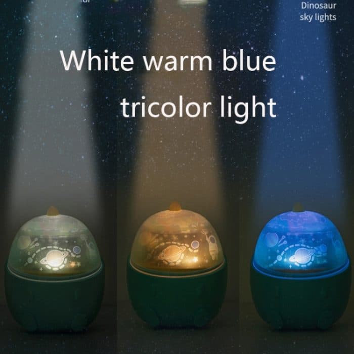 CX-12 Kleiner Dinosaurier-Sternenhimmel-Licht, USB-Spieluhr, Nachtlicht, LED-Traum, rotierende Projektionslampe – Bild 7