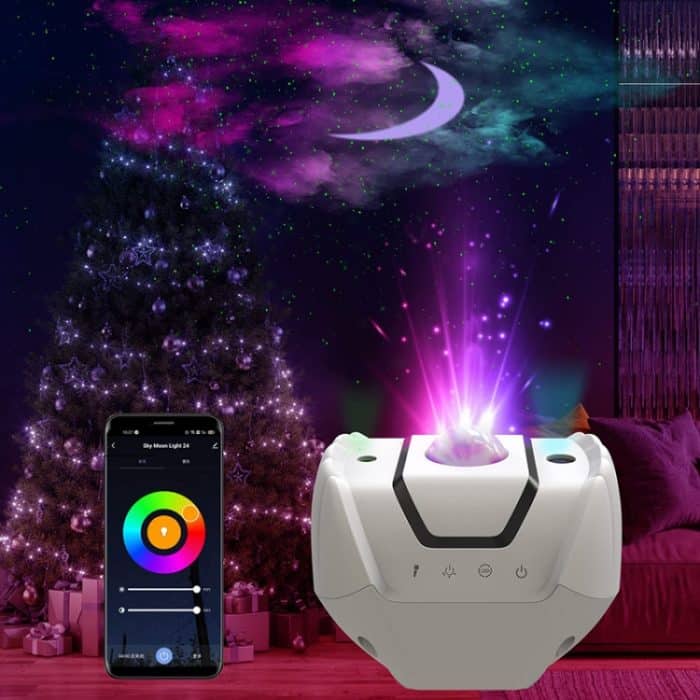 SC523-Z01 Intelligente Lautsprechersteuerung, Nebel-Projektor-Licht, hilft beim Schlafen, Schlafzimmer, Kinder, Nachtlicht – Bild 1