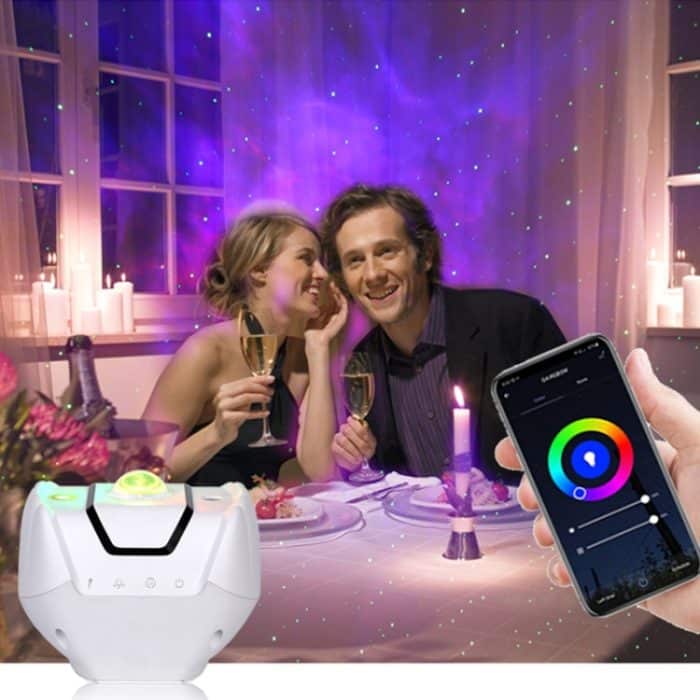 SC523-Z01 Intelligente Lautsprechersteuerung, Nebel-Projektor-Licht, hilft beim Schlafen, Schlafzimmer, Kinder, Nachtlicht – Bild 7