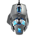 T-WOLF V10 USB-Schnittstelle, 7 Tasten, 6400 DPI, kabelgebundene Gaming-Maus, benutzerdefinierte Makroprogrammierung, 4-Farben-Atmungslicht-Gaming-Maus, Kabellänge: 1,5 m