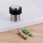 2 Stück Gummi-Anti-Kollisions-Tür-Zahnrad-Stanz-Edelstahl, rund, türbeständig, für Zuhause, bodenförmig, zylindrische Türberührung, 46mm Punch, 60mm Punch, 80mm Punch, 46mm Punch-free, 60mm Punch-free, 80mm Punch-free...