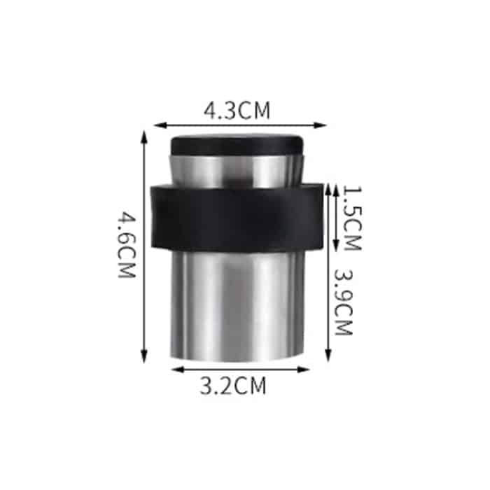 2 Stück Gummi-Anti-Kollisions-Tür-Zahnrad-Stanz-Edelstahl, rund, türbeständig, für Zuhause, bodenförmig, zylindrische Türberührung, 46mm Punch, 60mm Punch, 80mm Punch, 46mm Punch-free, 60mm Punch-free, 80mm Punch-free... – Bild 2