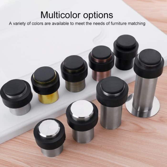 2 Stück Gummi-Anti-Kollisions-Tür-Zahnrad-Stanz-Edelstahl, rund, türbeständig, für Zuhause, bodenförmig, zylindrische Türberührung, 46mm Punch, 60mm Punch, 80mm Punch, 46mm Punch-free, 60mm Punch-free, 80mm Punch-free... – Bild 6