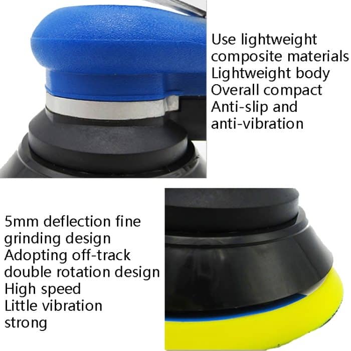 Pneumatische Schleifpapiermaschine, Autopoliermaschine, Schleifmaschine, Wachsmaschine, 5inch Regular, 5inch Vacuum, 6inch Regular, 6inch Vacuum – Bild 5