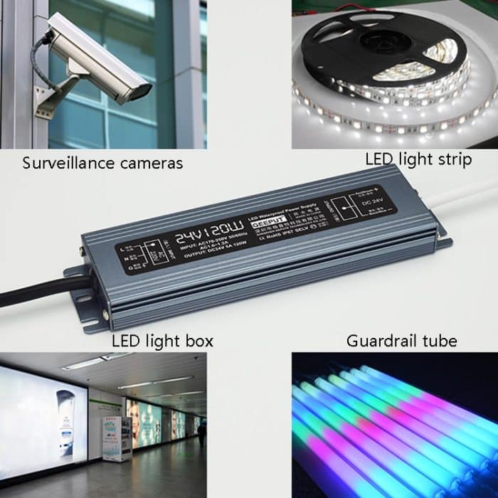 GEEPUT 220 V bis 24 V LED wasserdichter Netzteil-Schalter-Transformator – Bild 7