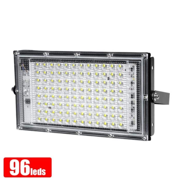 Wasserdichtes LED-Flutlicht für den Außenbereich, Gartenleuchte, Baustellenbeleuchtung, Projektleuchte, Spezifikationen:, 50W 50 Beads (Warm White), 50W 50 Beads (Cool White), 100W 96 Beads (Warm White), 100W 96 Beads (Cool White) – Bild 2