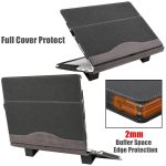 13,3-Zoll-Laptop-Anti-Fall-Schutzhülle aus Leder mit Ständer – Bild 5