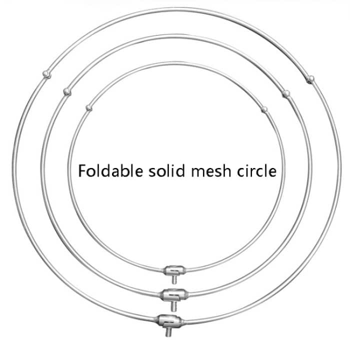 Faltbares Fischernetz mit Dip-Kescherkopf aus Edelstahl, Solid 40cm Glued Dense Mesh, Solid 40cm Big Mesh, Solid 45cm Big Mesh, Solid 50cm Big Mesh – Bild 5