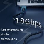 Jasoz 4K HDMI High-Definition-Projektorkabel Computer-Videokabel, sauerstofffreier Kupferkern, Kabellänge:, 0.5m, 1m, 1.5m, 2m, 3m, 5m, 8m, 10m, 12m, 15m, 20m – Bild 6