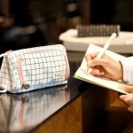 Angoo Federmäppchen mit großem Fassungsvermögen, niedliche Schreibwarentasche aus Segeltuch, Black White In The Palm, Fairy Plaid, Pink, Ink, Moon White, Qingtian, Begonia, Scottish Plaid, Gentle Breeze, Daisy, Dawn, Cherry Pink, Blue Gray, Ink Paintin... – Bild 7