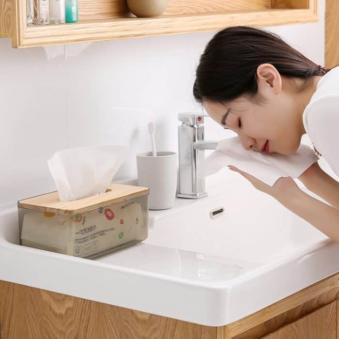 2 Stück transparente Taschentuch-Aufbewahrungsbox für den Haushalt, Wohnzimmer, Large（Black）, Large（Red）, Large（Blue）, Small（Black）, Small（Red）, Small（Blue）, Small（Yellow） – Bild 7