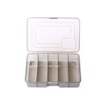 4 Stück HENGJIA qt051 Aufbewahrungsbox für Angelgeräte mit 5 Fächern, Größe:, Small, Medium, Large
