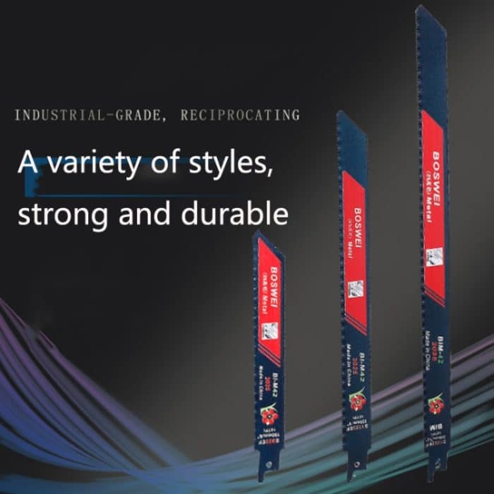 BOSWEI Hardcore-Säbelsägeband, feine Zähne, Säbelsägeblatt, Metall, Kunststoff, Holz, Bimetall-Kurvensägeblatt, S922EF, S1122BF, S1122EF, S1222BF, S1222EF – Bild 4