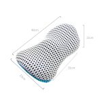 Autozubehör, Lendenwirbelstütze, Memory-Schaum, Auto-Rückenlehne, Lendenkissen, Sitzkissen, Lendenkissen, 4D Grid Blue, 4D Grid Light Gray, 4D Grid Dark Gray, 4D Grid Black, Deep Gray+Light Gray, Blue+Light Gray, Green+Light Gray, Cationic Sky Lake Blu... – Bild 3