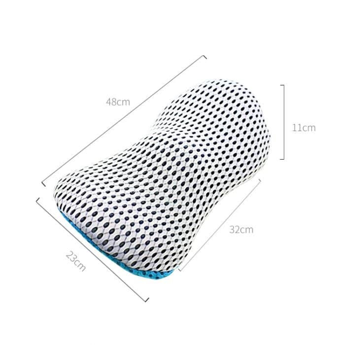 Autozubehör, Lendenwirbelstütze, Memory-Schaum, Auto-Rückenlehne, Lendenkissen, Sitzkissen, Lendenkissen, 4D Grid Blue, 4D Grid Light Gray, 4D Grid Dark Gray, 4D Grid Black, Deep Gray+Light Gray, Blue+Light Gray, Green+Light Gray, Cationic Sky Lake Blu... – Bild 3